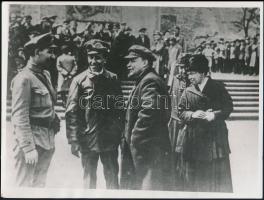 Szamuely Tibor (1890-1919) politikusról készült fotók utólagos előhívásai, 15 db, 23,5x18 cm