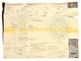 DeLorean sportautó abroncsterve, fénymásolat, 83x119 cm./ Rim plans of DeLorean sport car, copy, 83x119 cm.