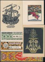 cca 1927-1957 A Kner Nyomda vegyes kiadványai, 14 db