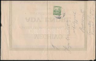 1919 Meghívó a Galilei kör Ady Endre gyászünnepére, 2 db + Ady emlékbélyeg