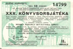 1970. "Állami Könyvterjesztő Vállalat" XXX.Könyvsorsjátéka
