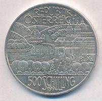 Ausztria 1994. 500Sch Ag Folyóvidék T:2 ph. Austria 1994. 500 Schilling Ag River Region C:XF edge error Krause KM#3024