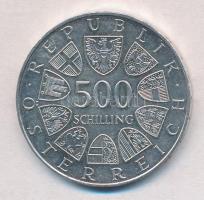 Ausztria 1985. 500Sch Ag "III. Lipót kanonizációjának 500. évfordulója" T:1- karc
Austria...