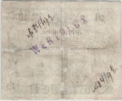 1863. 10G hátoldali "Wertlos" bélyegzéssel + "Nr. 84/92" (2x) kézírásos ráiratta...