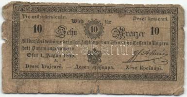 1849. 10 ezüst kr "Almásy" T:IV