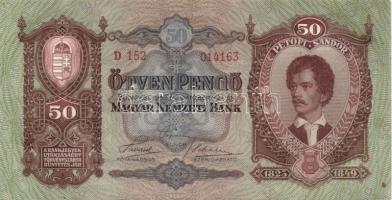 1932. 50P (6x) benne közeli ugrású sorszámok T:I