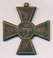 Szerbia 1913. "Emlékkereszt 1913 - Balkáni Háborúk" aranyozott bronz kitüntetés mellszalag...