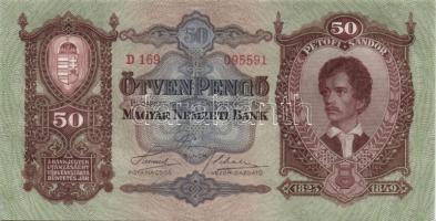1932. 50P (6x) benne közeli ugrású sorszámok T:I