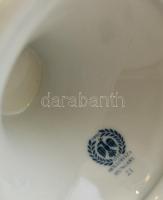 Holloházi Erika mintás váza, matricás, jelzett, hibátlan, m: 21 cm, d:8 cm