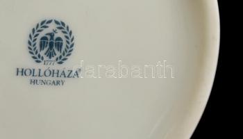 Holloházi Erika mintás ékszertartó dobozka, matricás, jelzett, hibátlan, d:7 cm, m:5 cm