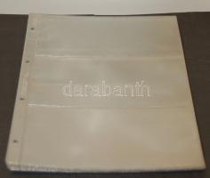 20db berakólap gyűrűs berakóhoz, cca A4-es méretű, víztiszta, benne 10db 4-es osztású és 10db 3-as osztású