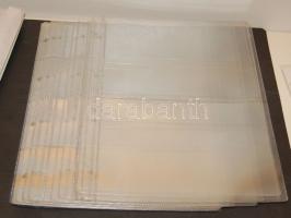 29db berakólap gyűrűs berakóhoz, cca A4-es méretű, víztiszta, benne 25db 4-es osztású, 2db 3-as osztású és 2db 2-es osztású