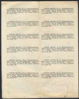 Kis hagyaték tétel 1936. Takarékbetétköny +  + 1942. Államadóssági kötvény 50P + 100P-ről, szelvénye...