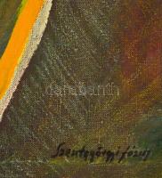 Szentgyörgyi jelzéssel: Kompozíció. Olaj, vászon, 62×98 cm