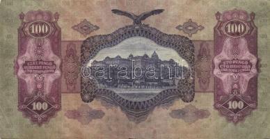 1930-41. 10P, 20P, 50P, 100P zöld nyilaskeresztes felülbélyegzéssel T:II,II-