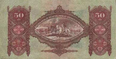 1930-41. 10P, 20P, 50P, 100P zöld nyilaskeresztes felülbélyegzéssel + bélyegzővel T:II,II/III