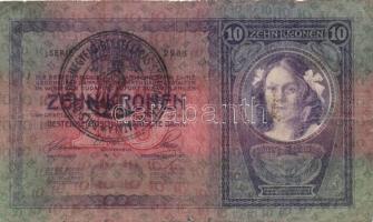 1904. 10K "Bács-Bodrog Ó-Becse..." körbélyegzővel T:III/IV+