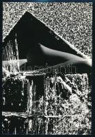 cca 1975 Gervai Tamás (?-?) debreceni fotóművész hagyatékából 2 db feliratozott, vintage fotóművészeti alkotás, 24x16 cm és 24x18 cm