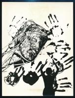 cca 1975 Gervai Tamás (?-?) debreceni fotóművész hagyatékából 2 db feliratozott, vintage fotóművésze...