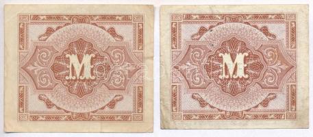 Német Harmadik Birodalom / Szövetséges megszállás 1944. 1/2M + 1M T:III
German Third Reich / Allied...