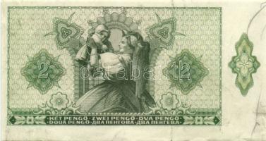 1940. 2P (2x) fázis, csak hátlapi nyomat! Gyári gyűrődésekkel és törésekkel! Az egyik jobb ívszéli!