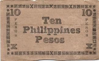 Fülöp szigetek/japán megszállás/gerilla kiadások 1941-44. 1P (2 klf), 10P, 20P T:II,II/III