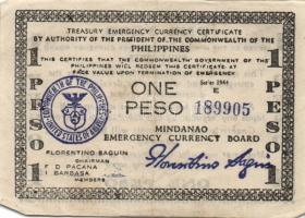 Fülöp szigetek/japán megszállás/gerilla kiadások 1941-44. 1P (2 klf), 10P, 20P T:II,II/III