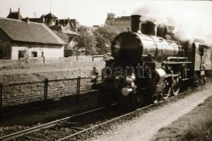 cca 1942 Régi mozdonyok, 4 db szabadon felhasználható vintage negatív, 24x36 mm