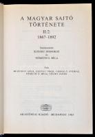 A magyar sajtó története I-II.(II./1-II./2) 1705-1892. Három kötet, komplett! Főszerkesztő: Szabolcs...