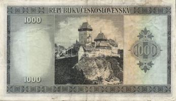 Csehszlovákia 1945. 1000K T:II
