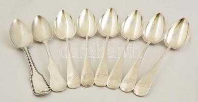 Ezüst (Ag.) evőeszközök, összesen:21 db, nettó:1452 g