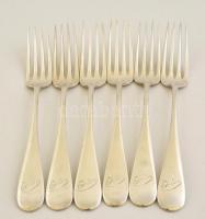 Ezüst (Ag.) evőeszközök, összesen:21 db, nettó:1452 g