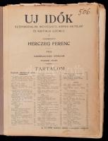 1931 az Új Idők 37.évf. második félév lapszámai, egybekötve, kissé megviselt félvászon kötésben, mellékletekkel