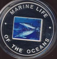 Uganda 2002. 1000Sh Ag multicolor "Tengeri élővilág - delfin" T:PP