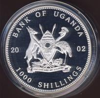 Uganda 2002. 1000Sh Ag multicolor "Tengeri élővilág - halak" T:PP