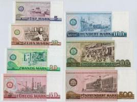 NDK 1971. 10M + 50M + 1975. 5M + 20M + 100M + 1985. 200M kiadatlan + 500M kiadatlan T:I-
GDR 1971. ...