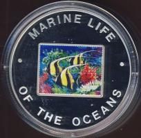 Uganda 2002. 1000Sh Ag multicolor "Tengeri élővilág - zászlóshal" T:PP