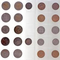 Dél-Afrika 1932-2010. 45db különféle érme két berakólapon T:1-,2,2-
South Africa 1932-2010. 45pcs o...