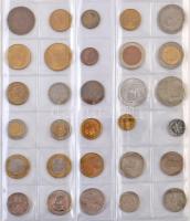 114db-os vegyes fémpénz gyűjtemény afrikai országokból, piros albumban T:vegyes
114pcs of various m...