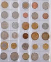 114db-os vegyes fémpénz gyűjtemény afrikai országokból, piros albumban T:vegyes
114pcs of various m...