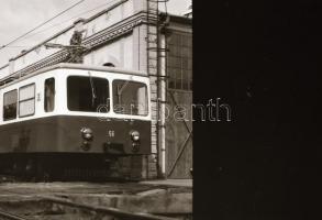 1990 Régi fogaskerekű kocsi felújítás előtti állapota, 30 db szabadon felhasználható vintage negatív...