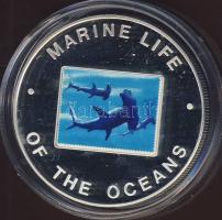 Uganda 2002. 1000Sh Ag multicolor "Tengeri élővilág - kalapácsfejű cápa" T:PP