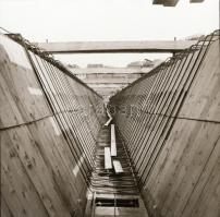 cca 1972 Budapest, Moszkva téri metróállomás felszíni építése, 7 db vintage negatív, 6x6 cm