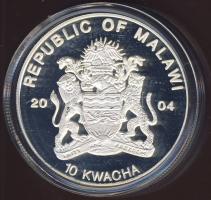Malawi 2004. 10K Ag multicolor "Veszélyeztetett állatvilág - madár" T:PP