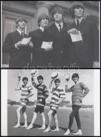 cca 1967 Beatles együttes, 2 db mai nagyítás, Fekete György (1904-1990) budapesti fényképész gyűjtéséből, 10x15 cm
