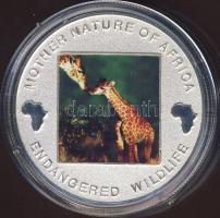 Malawi 2004. 10K Ag multicolor "Veszélyeztetett állatvilág - zsiráf" T:PP