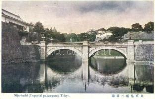 5 db régi japán városképes lap / 5 pre-1945 Japanese town-view postcards (Nagasaki, Castle Osaka, To...