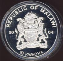 Malawi 2004. 10K Ag multicolor "Veszélyeztetett állatvilág - leopárd" T:PP
