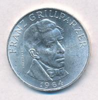 Ausztria 1964. 25Sch Ag Franz Grillparzer T:1-,2  Austria 1964. 25 Schilling Ag Franz Grillparzer C:AU,XF Krause KM#2895.1