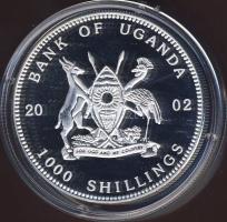 Uganda 2002. 1000Sh Ag multicolor "Tengeri élővilág - fóka" T:PP